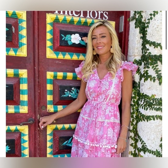 The Kemble shop CECE DEEP PINK POM POM DRESS - Picture 2 of 5